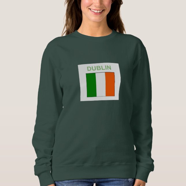 Sudadera Irlandesa Dublin Shamrock (Anverso)