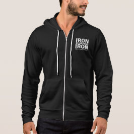 Sudadera Iron Sharpens Iron Bella + Canvas Zip-Up Hoodie