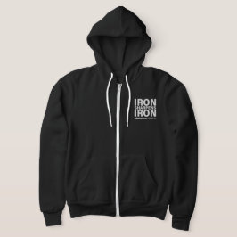 Sudadera Iron Sharpens Iron Bella + Canvas Zip-Up Hoodie