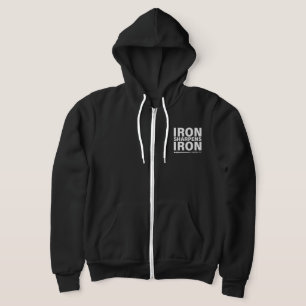 Sudadera Iron Sharpens Iron Bella + Canvas Zip-Up Hoodie