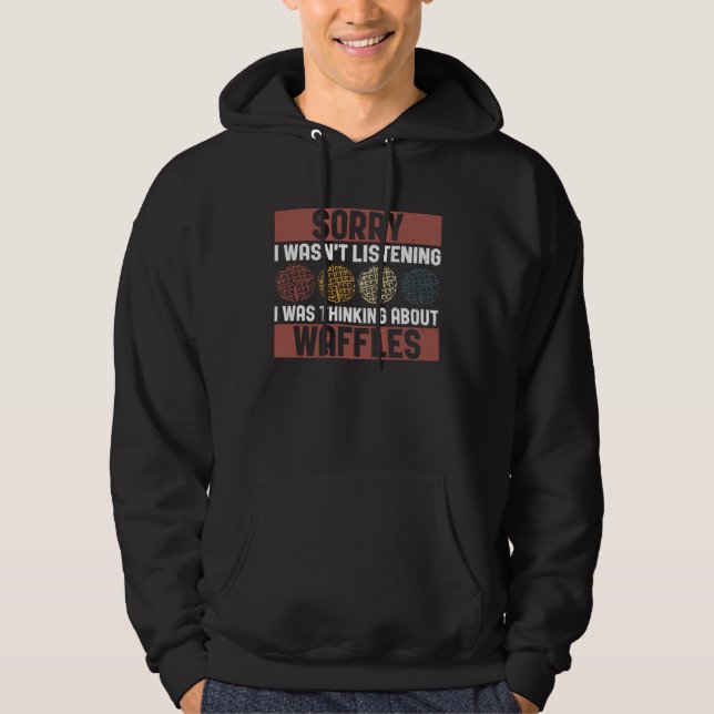 Sudadera Ironic Waffle Quote Pancake Hobby Chef (Anverso)