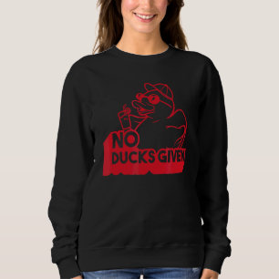 Sudadera Irónicamente, diciendo que no se le dieron los pat