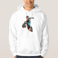 Ironman Futurista ciudad Rush Hoodie - Héroe Neon