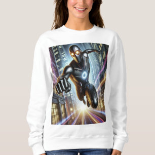 Sudadera Ironman Futurista ciudad Rush Hoodie - Neon Hero C