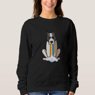 Sudadera Irradia Perro Arcoíris Staffordshire Bull T Positi
