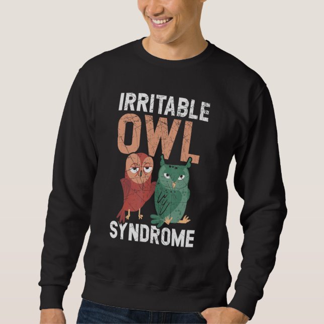 Sudadera Irritable Owl Syndrome Nocturnal Bird Owl Whispere (Anverso)