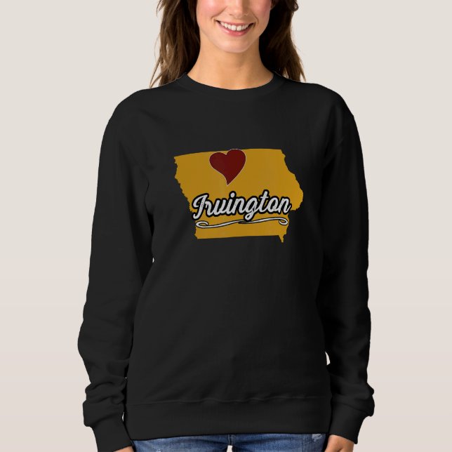 Sudadera IRVINGTON IOWA IA USA Cute Souvenir Merch  US City (Anverso)
