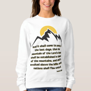 Sudadera Isaías 2:2 Escritura Biblia Cita KJV Mujeres