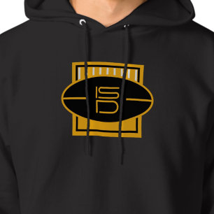 Sudadera ISD Hombre Negro y Dorado Fútbol