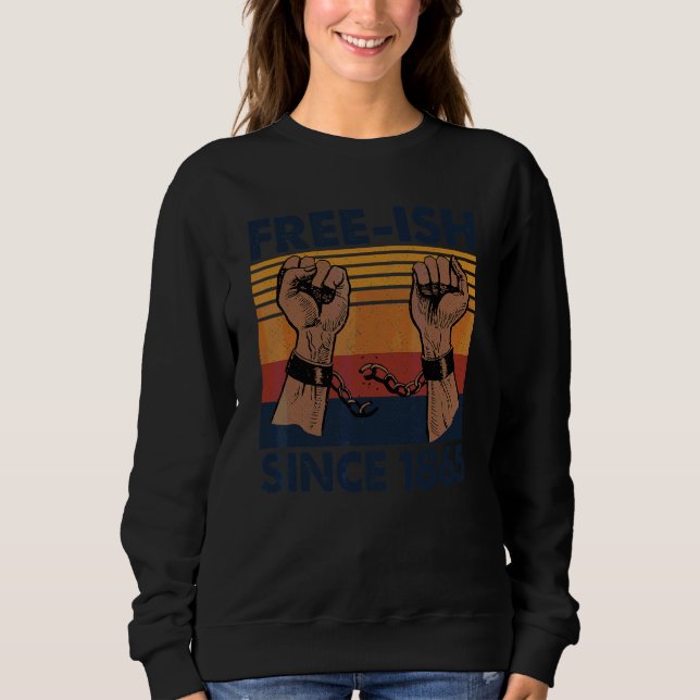 Sudadera Ish libre desde 1865 19 de junio Junte de historia (Anverso)