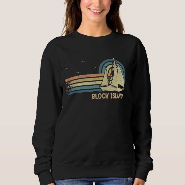 Sudadera Isla Bloque Vela Vintage Verano Sailo (Anverso)
