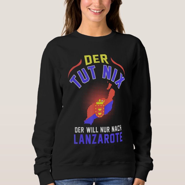 Sudadera Isla Canaria de Lanzarote - España (Anverso)