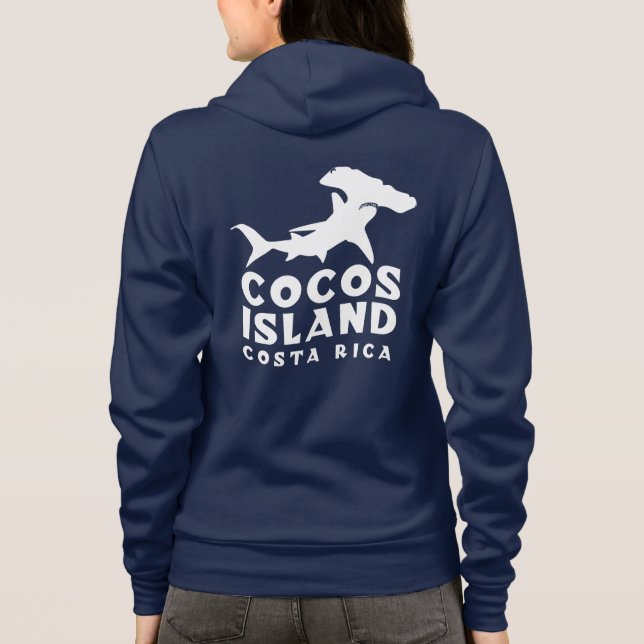 Sudadera Isla Cocos Costa Rica Hammerhead Sharers Lover (Reverso)