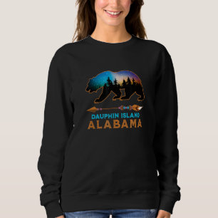 Sudadera Isla Dauphin Alabama American Black Bear Vacatio