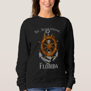 Sudadera Isla de Amelia Florida Vacaciones Hel Ancla Náutic