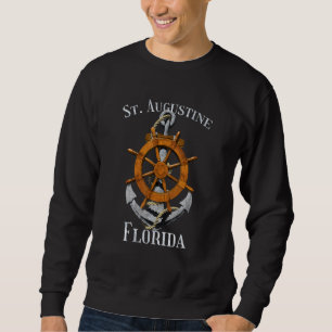 Sudadera Isla de Amelia Florida Vacaciones Hel Ancla Náutic