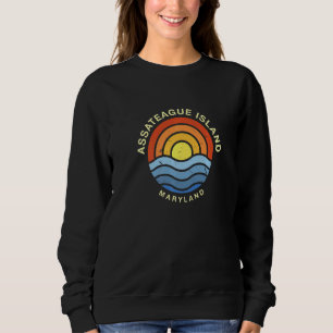 Sudadera Isla de Assateague Maryland Md Verano Ciudades Est
