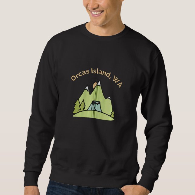 Sudadera Isla de las Orcas Montañas Wa Camping Senderismo E (Anverso)