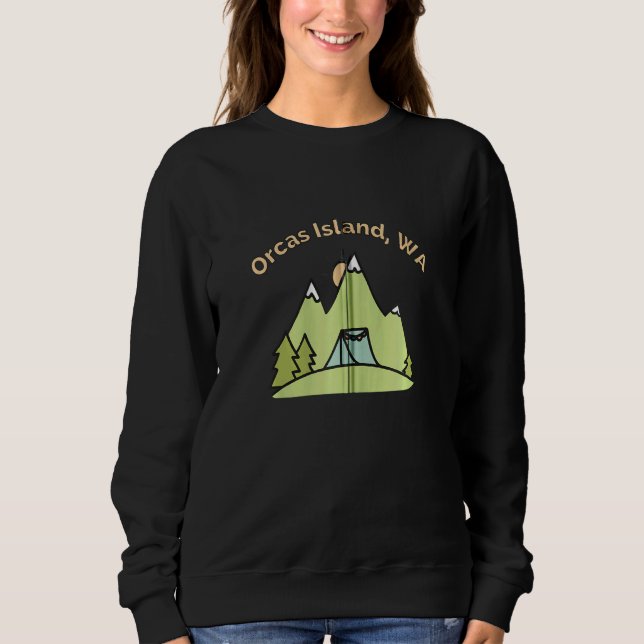 Sudadera Isla de las Orcas Montañas Wa Camping Senderismo E (Anverso)