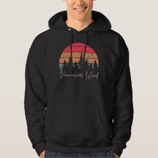 Sudadera Isla de Vancouver Británica Colombia Retro Sunset