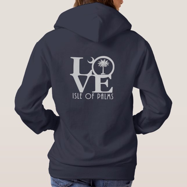 Sudadera Isla del AMOR de palmas (Reverso)