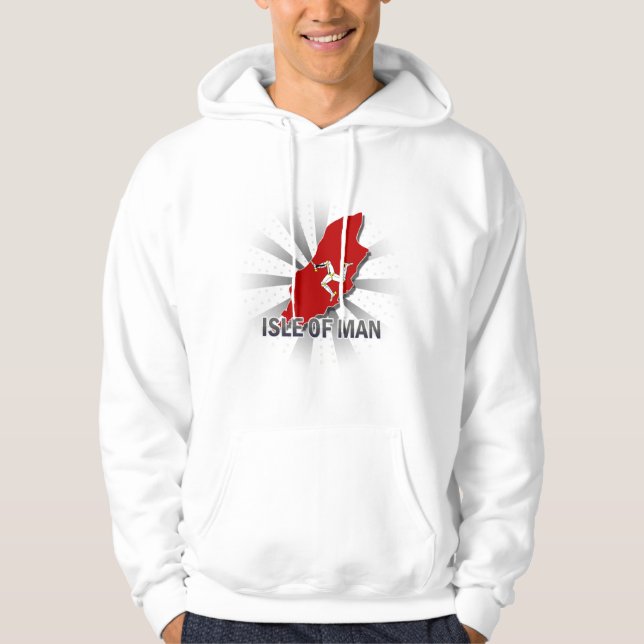 Sudadera Isla del mapa 2,0 de la bandera del hombre (Anverso)
