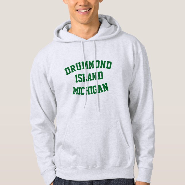 Sudadera Isla Drummond Michigan Printed Hoodie (Anverso)