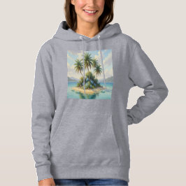 Sudadera isla en la playa