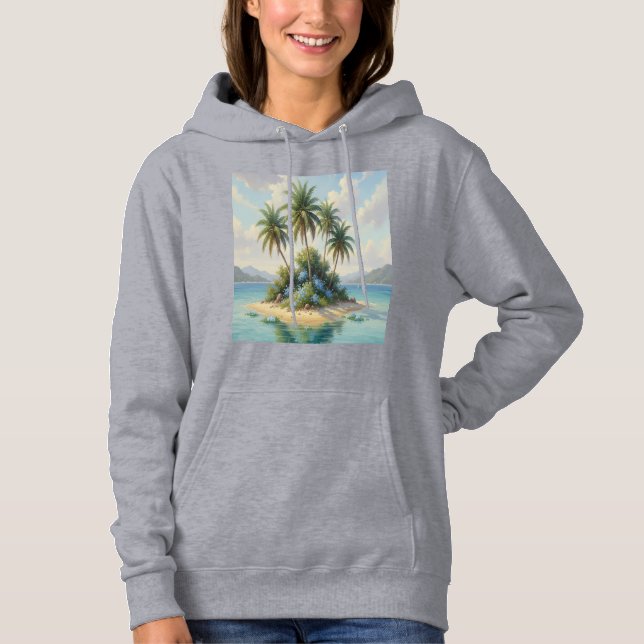 Sudadera isla en la playa  (Anverso)