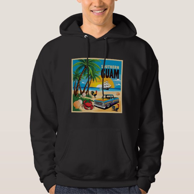 Sudadera Isla Guam del Pacífico Sur Micronesia (Anverso)