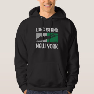 Sudadera Isla Larga Nueva York Vintage NY Clásico LI Est 16