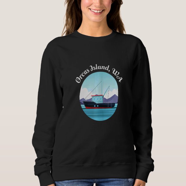 Sudadera Isla Orcas Washington Pescadero Pescador Tan (Anverso)
