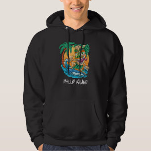 Sudadera Isla Phillip Australia Palm Tree Surfing Beach V