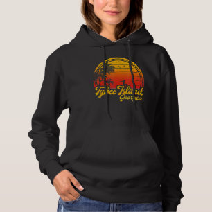 Sudadera Isla Tybee Georgia Beach Palm Tree Summer Vacati