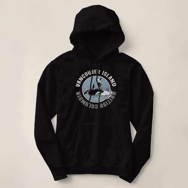 Sudadera Isla Vancouver BC Canadá Orca Ballenas Adventure K (Diseño del anverso)