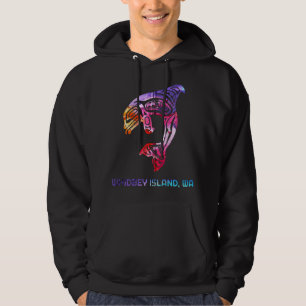 Sudadera Isla Whidbey Washington Nativo Estadounidense Orca