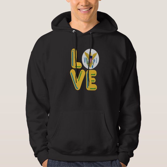 Sudadera Islas Vírgenes AMOR (Anverso)