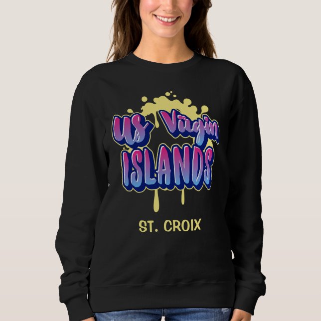 Sudadera Islas Vírgenes de los Estados Unidos Santa Cruz (Anverso)
