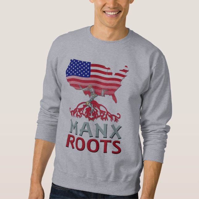 Sudadera Isle Man Manx American Sweatshirt (Anverso)