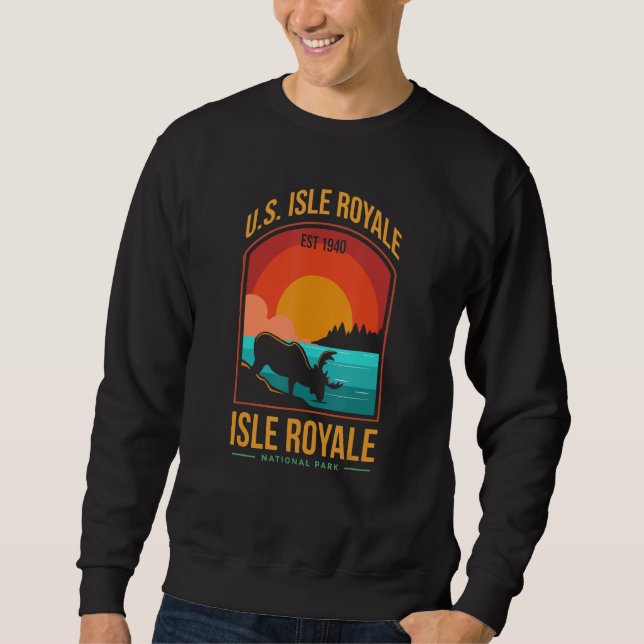 Sudadera Isle Royale US National Park Michigan USA Parks Lo (Anverso)