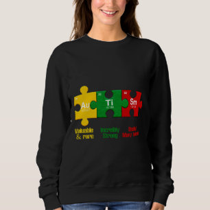 Sudadera Ism Puzzle Chemistry Time Table Elements Autism Aw