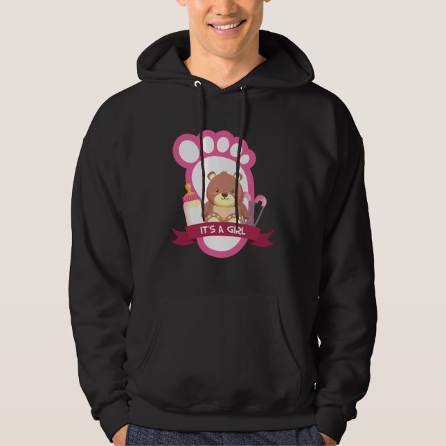 Sudadera It s A Girl Gender Reveal Pregnancy  Sarcastic (Anverso)