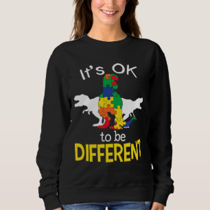 Sudadera It’s Ok To Be Different Autism Dinosaur