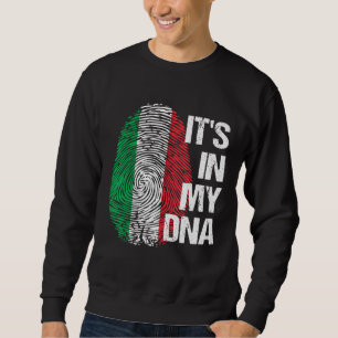 Sudadera Italia Bandera Gráfico Tee Italiano Raíces del Pat