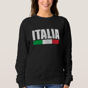 Sudadera Italia Bandera italiana vintage Italia 1