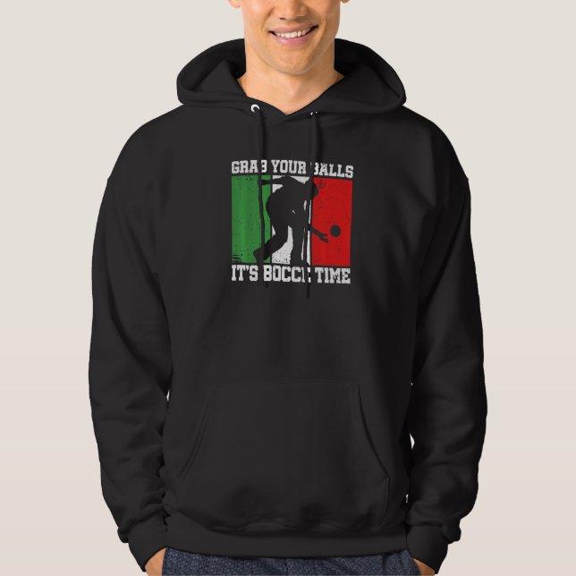 Sudadera Italia Bocci Bocce Ball Cita Para Un Bocce Italian (Anverso)
