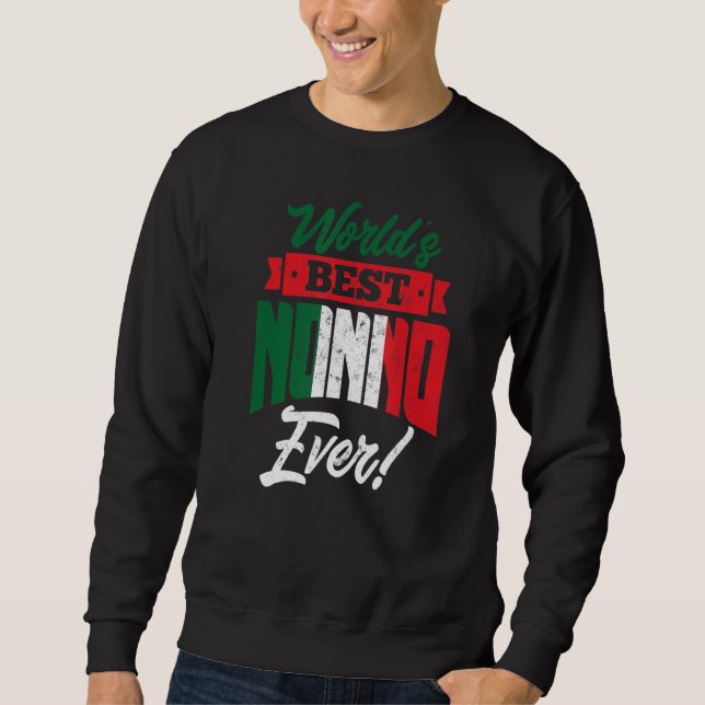 Sudadera Italia: El mejor no-abuelo italiano del mundo (Anverso)