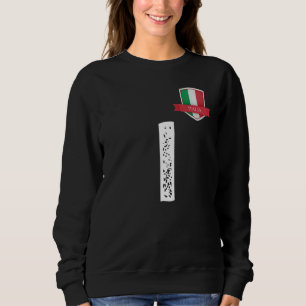 Sudadera Italia Letra italiana de bandera humana I Italia r