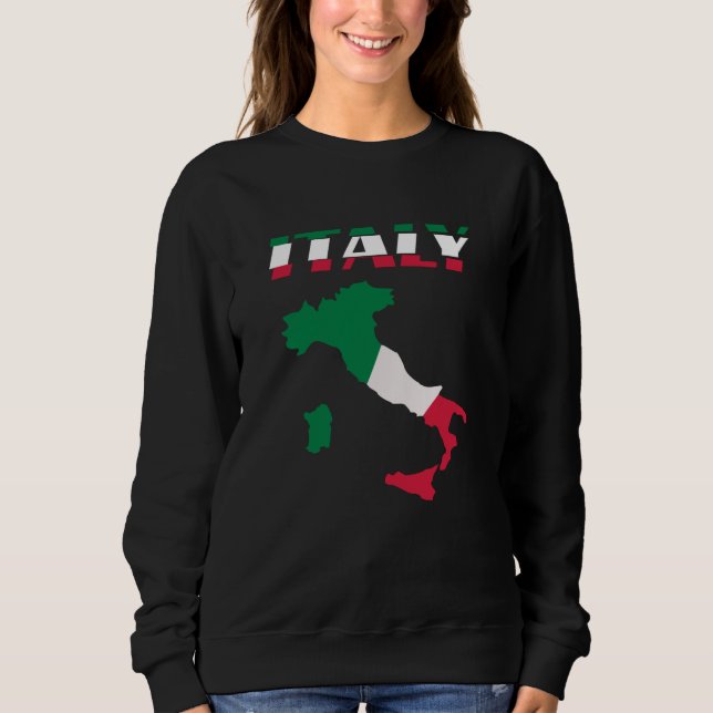 Sudadera Italia Mapa italiano Italia (Anverso)