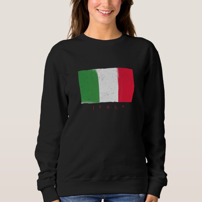 Sudadera Italia: País de bandera Italia Italiana Italiana B (Anverso)